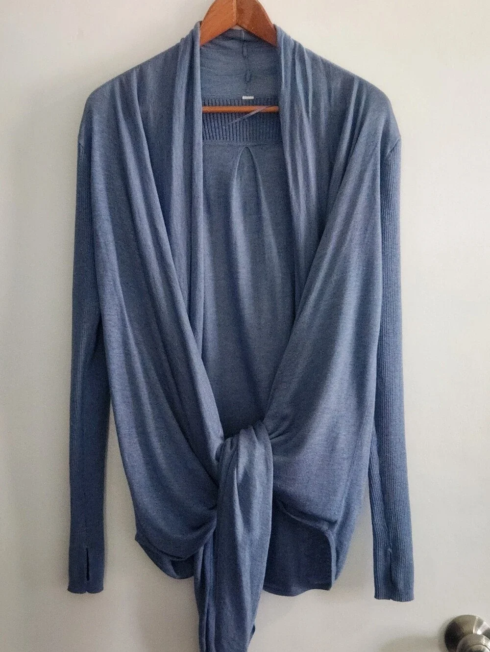 Lululemon Universal Wrap Heathered Blue Cardigan Size M/L
